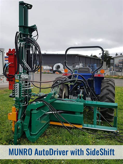 munro skid steer post driver|munro auto driver price.